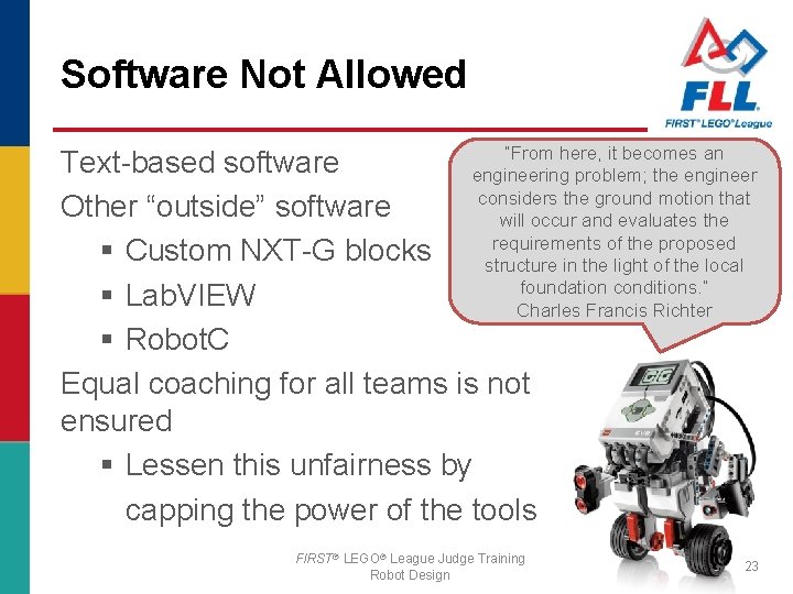 Software Not Allowed “From here, it becomes an Text-based software engineering problem; the engineer
