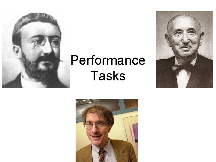 Performance Tasks 