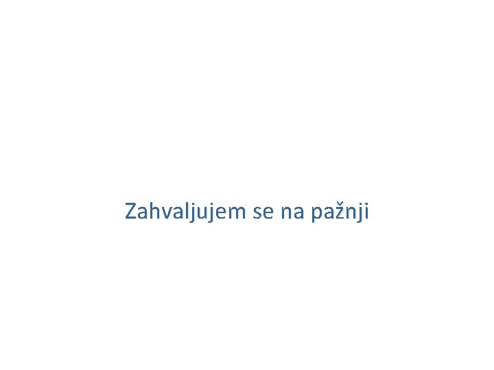 Zahvaljujem se na pažnji 