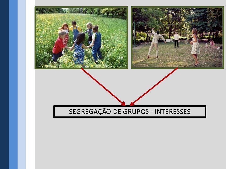 SEGREGAÇÃO DE GRUPOS - INTERESSES 