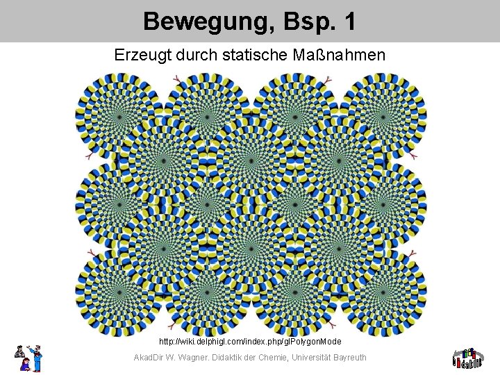 Bewegung, Bsp. 1 Erzeugt durch statische Maßnahmen http: //wiki. delphigl. com/index. php/gl. Polygon. Mode