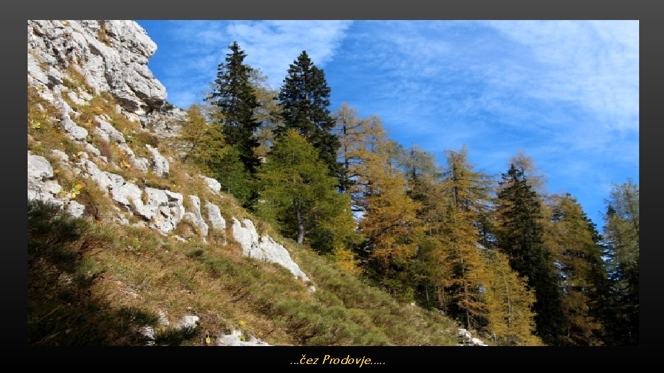 …čez Prodovje…. . 