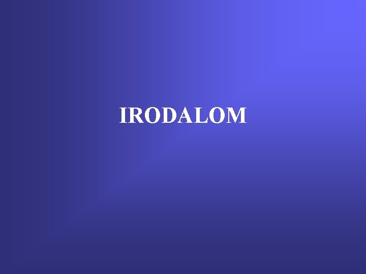 IRODALOM 