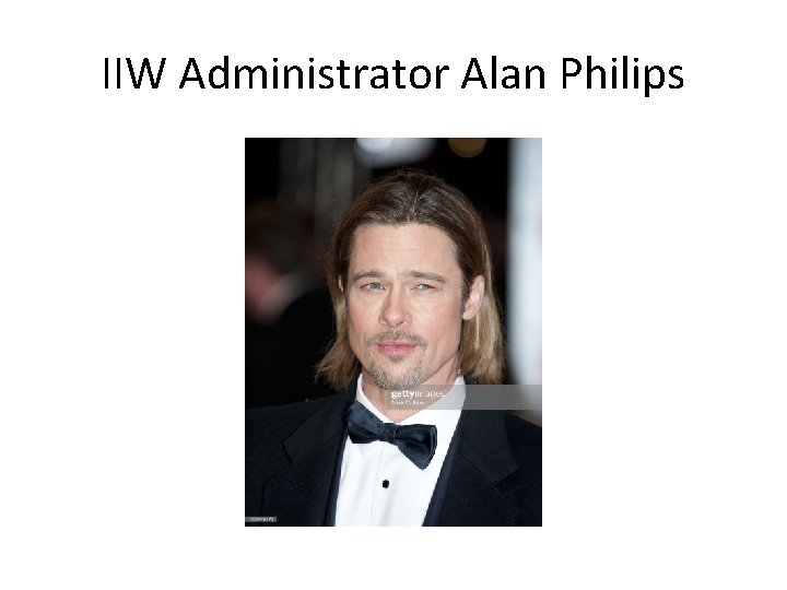IIW Administrator Alan Philips 