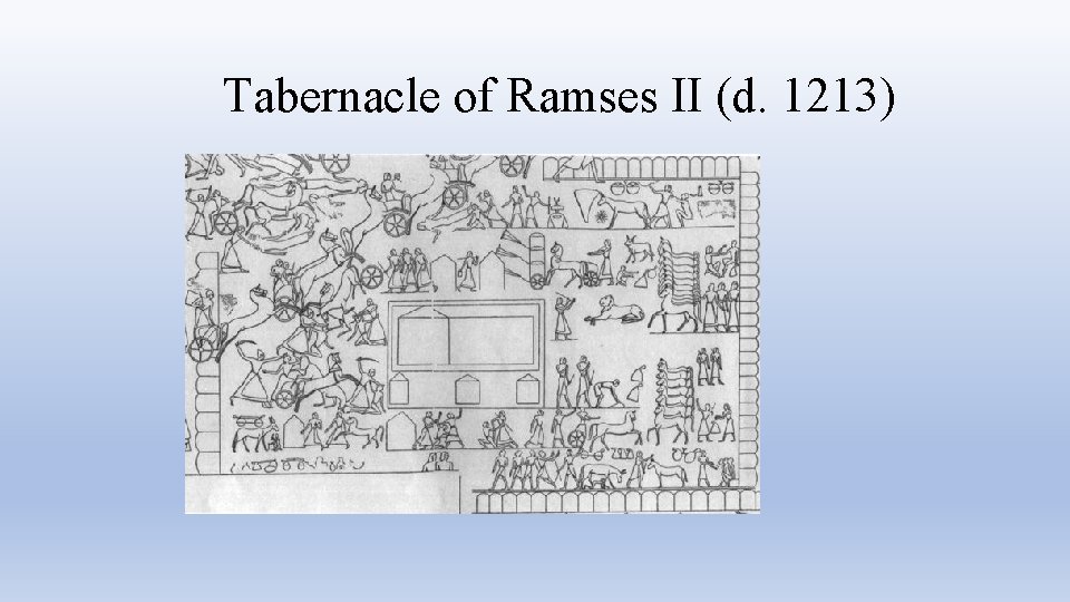 Tabernacle of Ramses II (d. 1213) 