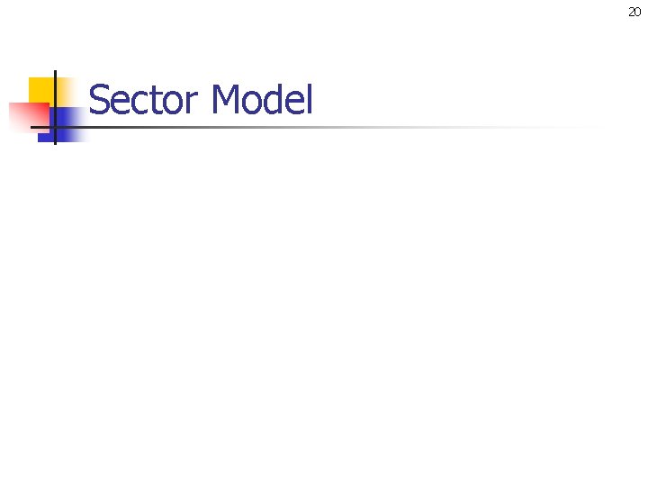 20 Sector Model 