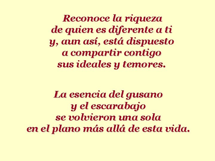 Reconoce la riqueza de quien es diferente a ti y, aun así, está dispuesto