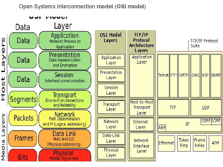 Open Systems Interconnection model (OSI model) 