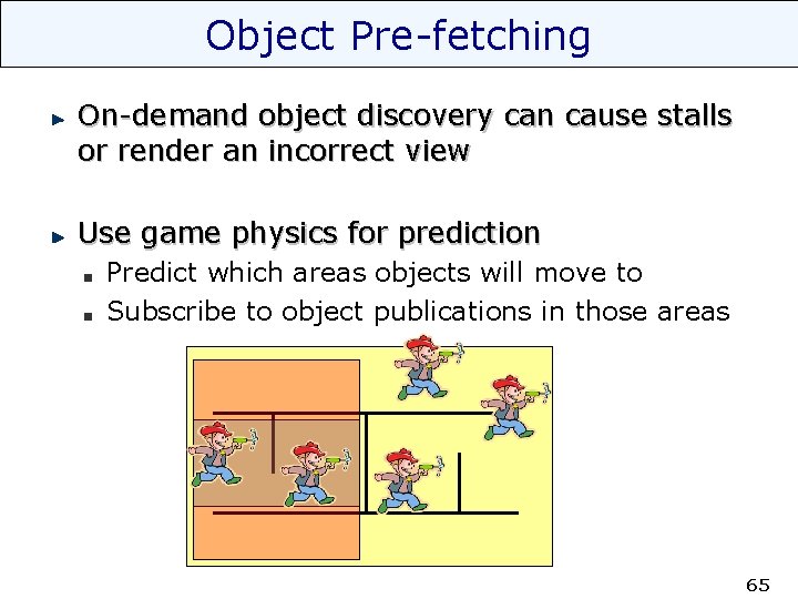 Object Pre-fetching On-demand object discovery can cause stalls or render an incorrect view Use