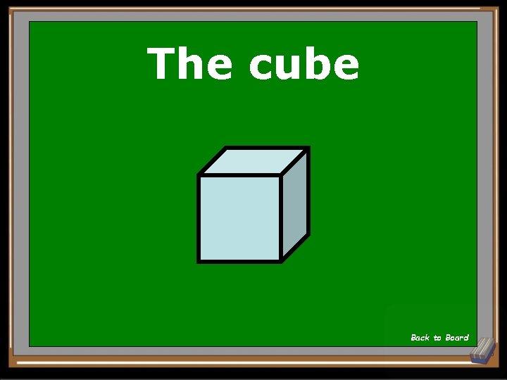 The cube Back to Board 