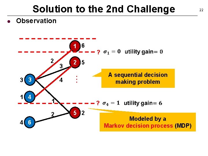 Solution to the 2 nd Challenge l Observation 1 6 2 3 3 1