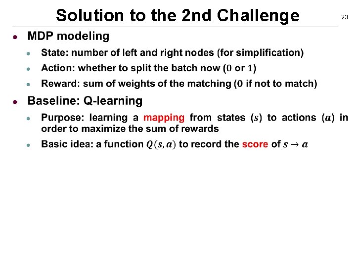 Solution to the 2 nd Challenge 23 
