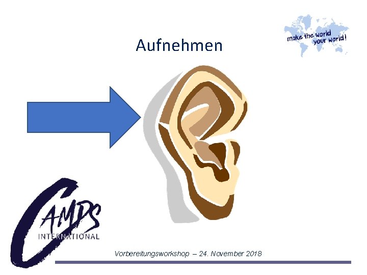 Aufnehmen Vorbereitungsworkshop – 24. November 2018 