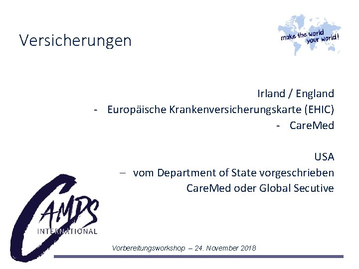 Versicherungen Irland / England - Europäische Krankenversicherungskarte (EHIC) - Care. Med USA - vom