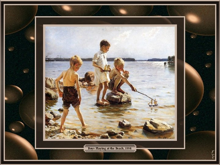Boys Playing at the Beach, 1884 