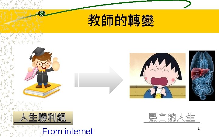 教師的轉變 From internet 5 