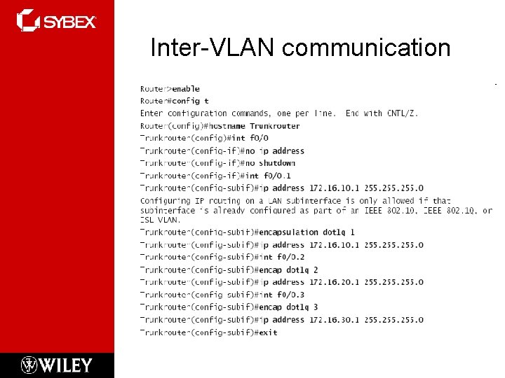 Inter-VLAN communication 