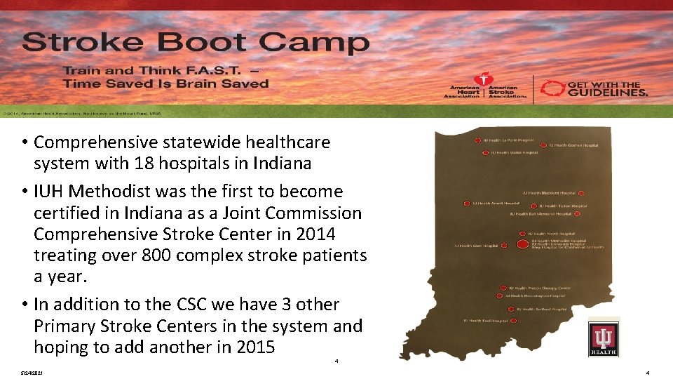  • Comprehensive statewide healthcare system with 18 hospitals in Indiana • IUH Methodist
