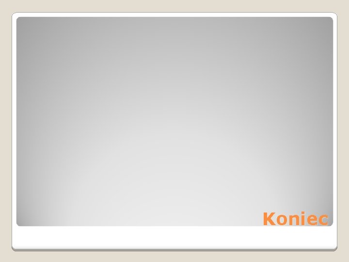 Koniec 