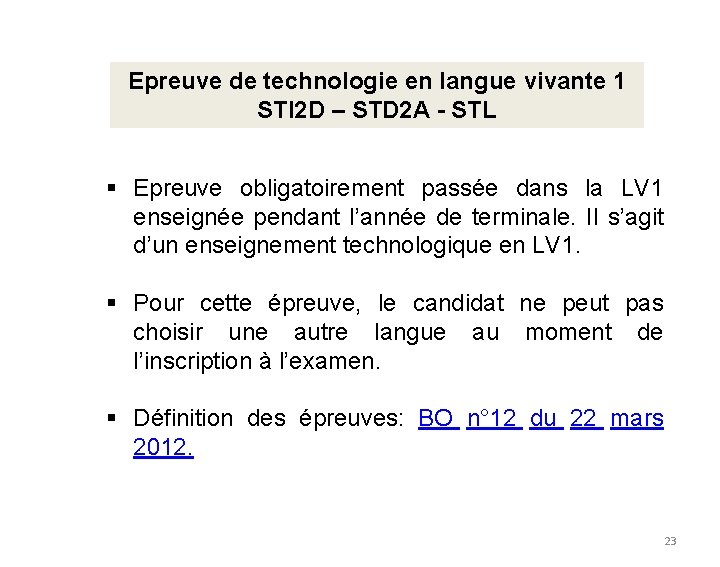 Epreuve de technologie en langue vivante 1 STI 2 D – STD 2 A