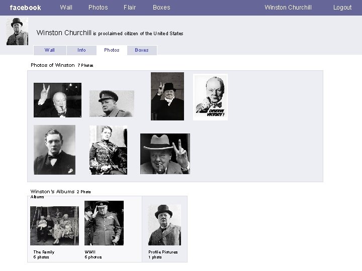 facebook Wall Photos Flair Boxes Winston Churchill is proclaimed citizen of the United States