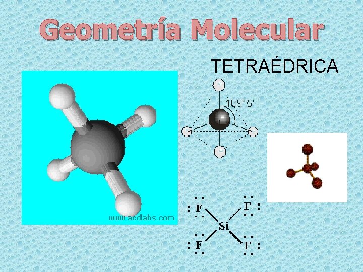 Geometría Molecular TETRAÉDRICA 