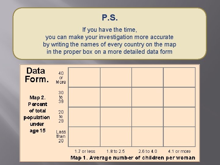 P. S. If you have the time, you can make your investigation more accurate