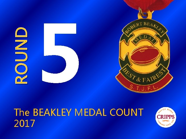 ROUND 5 The BEAKLEY MEDAL COUNT 2017 