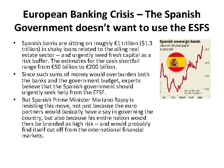 European Banking Crisis – The Spanish Government doesn’t want to use the ESFS •