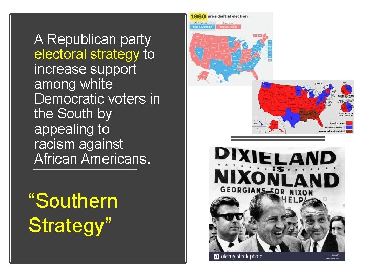 A Republican party electoral strategy to increase support among white Democratic voters in the