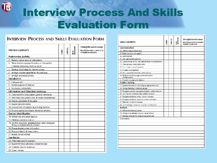 Interview Process And Skills Evaluation Form 