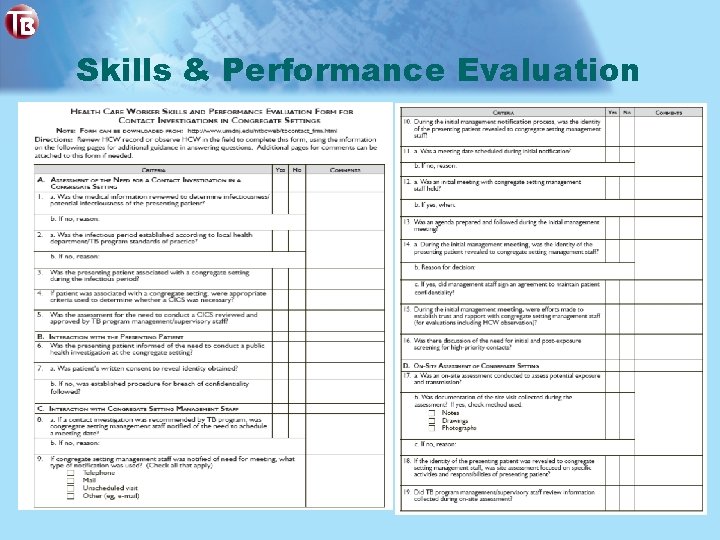 Skills & Performance Evaluation 