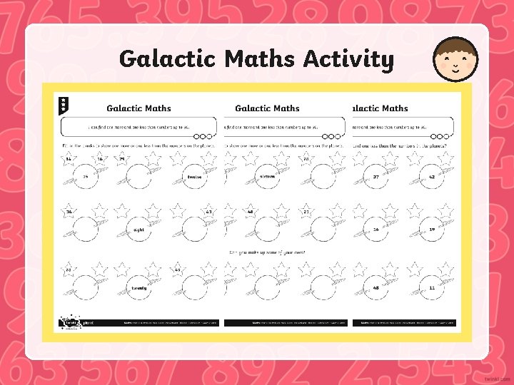 Galactic Maths Activity 