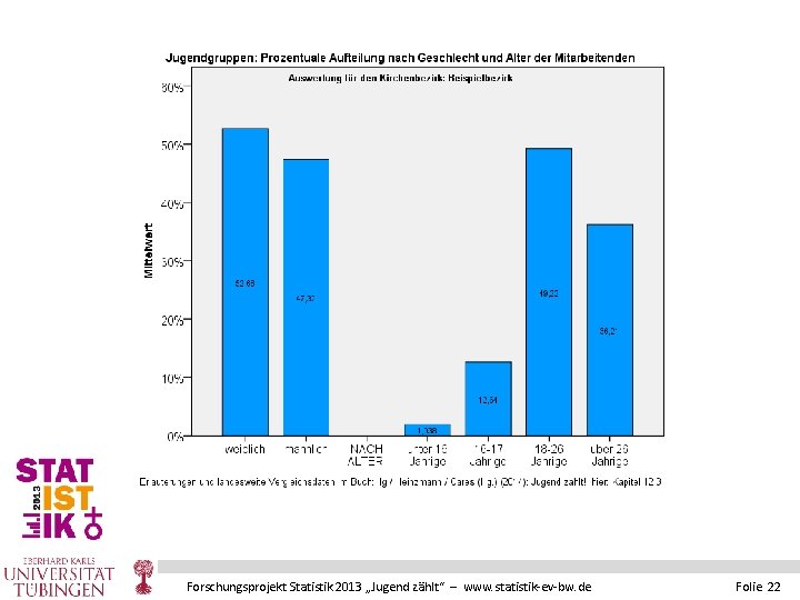 Forschungsprojekt Statistik 2013 „Jugend zählt“ – www. statistik-ev-bw. de Folie 22 