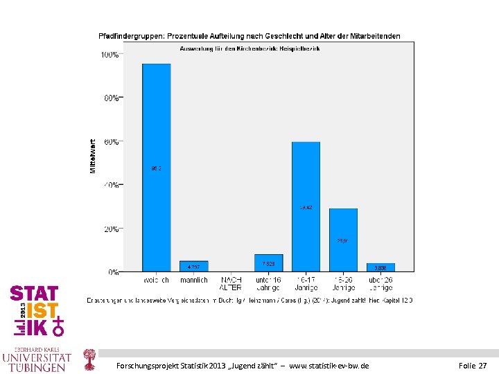 Forschungsprojekt Statistik 2013 „Jugend zählt“ – www. statistik-ev-bw. de Folie 27 