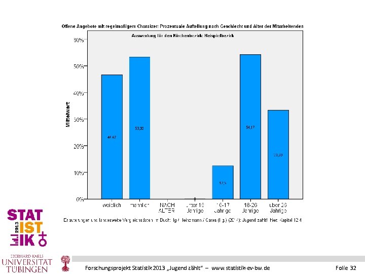 Forschungsprojekt Statistik 2013 „Jugend zählt“ – www. statistik-ev-bw. de Folie 32 