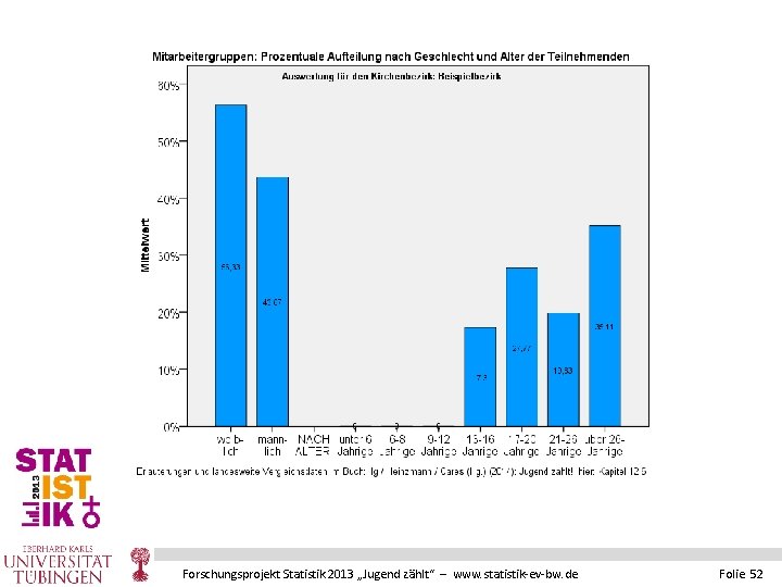 Forschungsprojekt Statistik 2013 „Jugend zählt“ – www. statistik-ev-bw. de Folie 52 