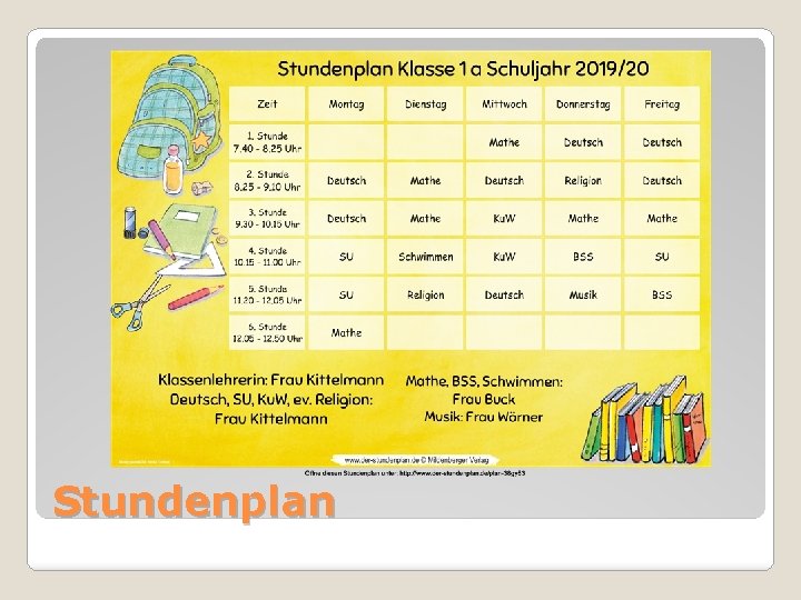 Stundenplan 