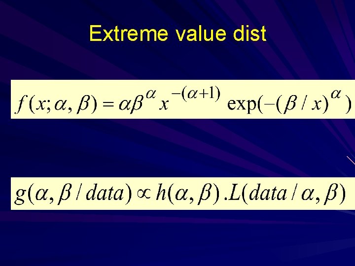 Extreme value dist 