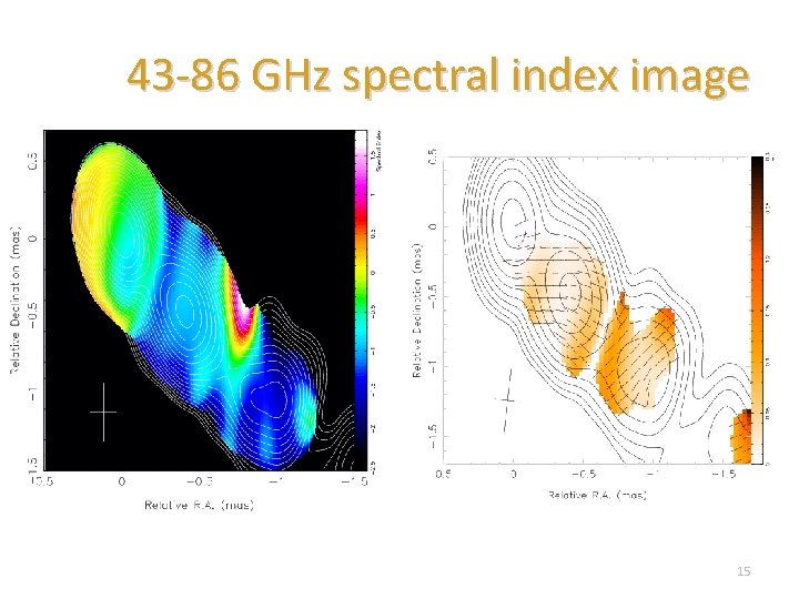 43 -86 GHz spectral index image Mc. Kinney & Blandford 2009 15 