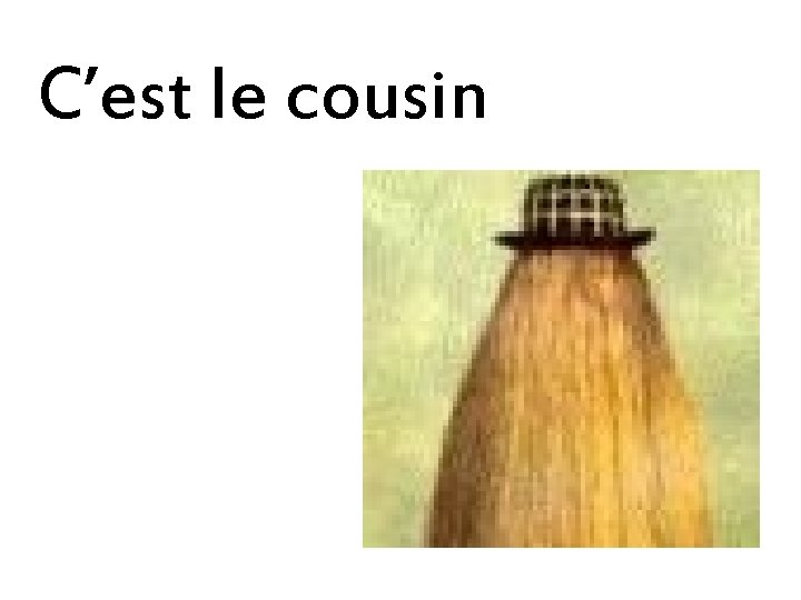 C’est le cousin 