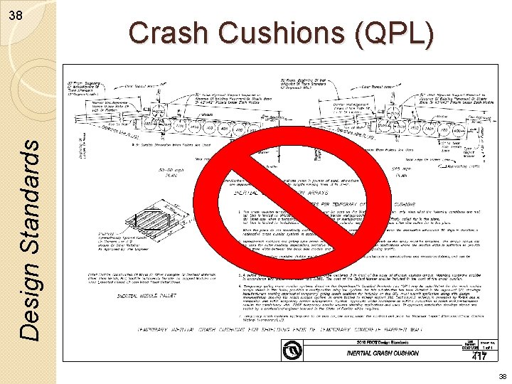 Crash Cushions (QPL) Design Standards 38 38 