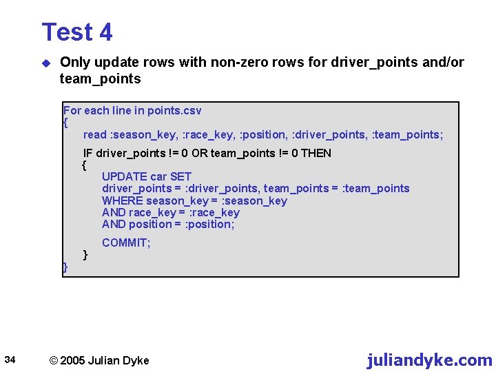 Test 4 u Only update rows with non-zero rows for driver_points and/or team_points For