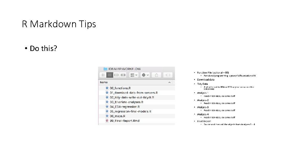 R Markdown Tips • Do this? 
