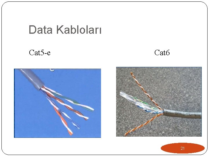 Data Kabloları Cat 5 -e Cat 6 21 