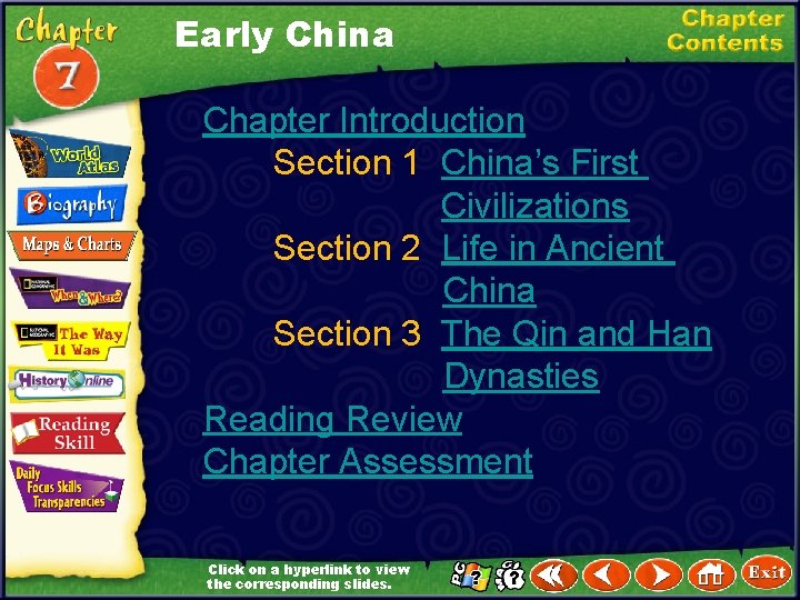 Early China Chapter Introduction Section 1 China’s First Civilizations Section 2 Life in Ancient