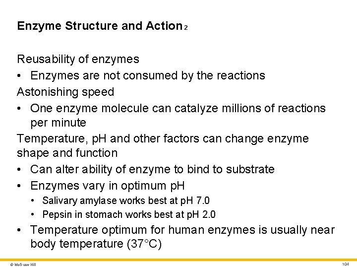 Enzyme Structure and Action 2 Reusability of enzymes • Enzymes are not consumed by Enzyme Structure and Action 2 Reusability of enzymes • Enzymes are not consumed by
