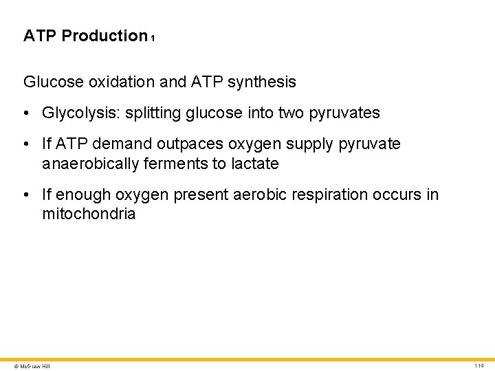 ATP Production 1 Glucose oxidation and ATP synthesis • Glycolysis: splitting glucose into two ATP Production 1 Glucose oxidation and ATP synthesis • Glycolysis: splitting glucose into two