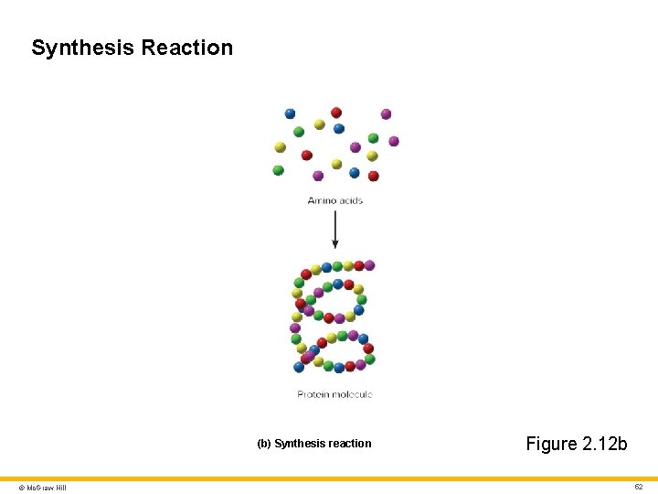 Synthesis Reaction (b) Synthesis reaction © Mc. Graw Hill Figure 2. 12 b 52 Synthesis Reaction (b) Synthesis reaction © Mc. Graw Hill Figure 2. 12 b 52
