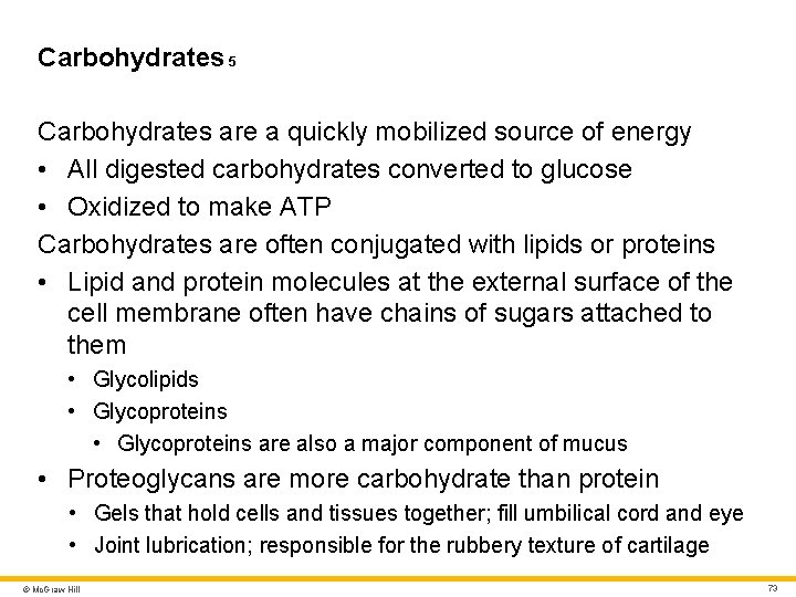 Carbohydrates 5 Carbohydrates are a quickly mobilized source of energy • All digested carbohydrates Carbohydrates 5 Carbohydrates are a quickly mobilized source of energy • All digested carbohydrates